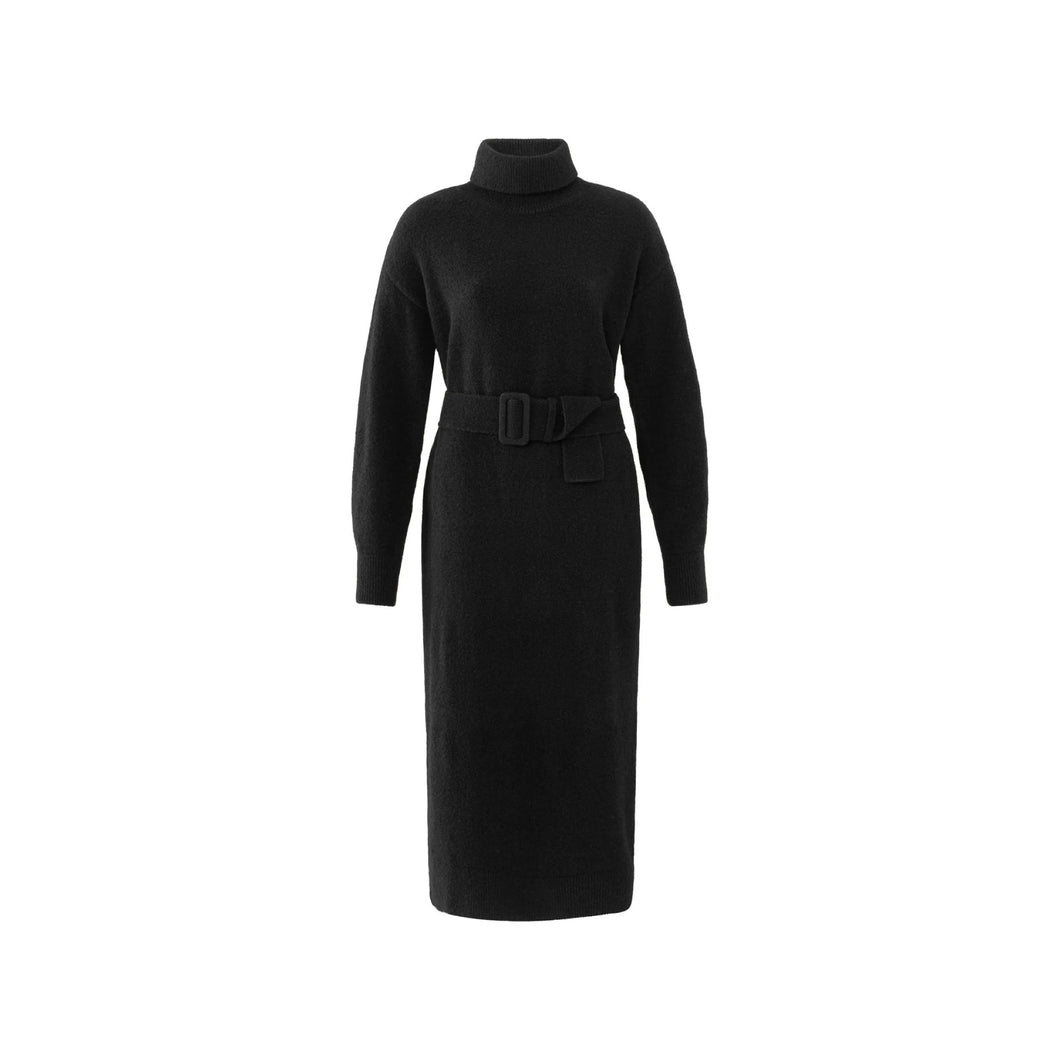 Yaya 600158-411 Knitted Midi Turtleneck Dress