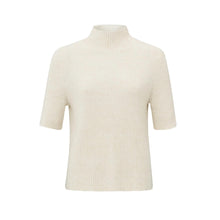 Load image into Gallery viewer, Yaya 000422-411 Ribbed Short Sleeve Sweater
