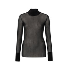 Load image into Gallery viewer, YAYA 000405-411 Transparent Turtleneck Top
