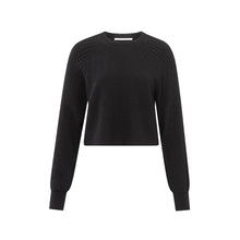 Load image into Gallery viewer, YAYA 000413-411 Round Neck Ribbed Sleeve Sweater
