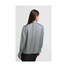 Load image into Gallery viewer, Yaya 701246-4111 Pleated Turtleneck Blouse
