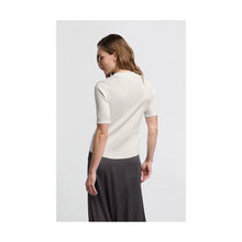 Load image into Gallery viewer, Yaya 000423-411 Ribbed Short Sleeve Top
