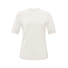 Load image into Gallery viewer, Yaya 000423-411 Ribbed Short Sleeve Top
