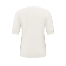 Load image into Gallery viewer, Yaya 000423-411 Ribbed Short Sleeve Top
