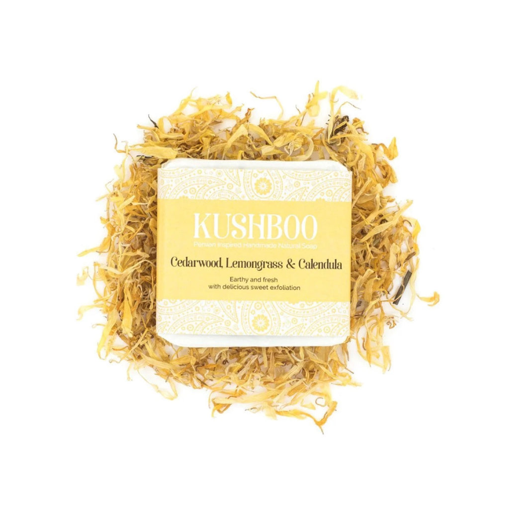 Kushboo Cedarwood , Lemongrass & Calendula Soap