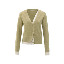 Load image into Gallery viewer, YAYA 010118-509 Cardigan With Contrast V Neck
