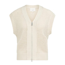 Load image into Gallery viewer, YAYA 01-010154-604 Sleeveless Mesh Knit Cardigan
