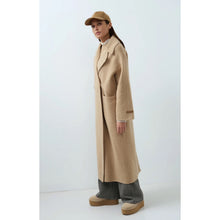 Load image into Gallery viewer, YAYA 02-011026-609 Extra Long Wool Blend Coat with Oversized Fit
