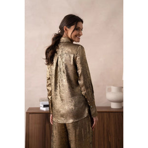 On Trend Lea Metallic Shirt