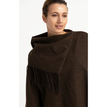 Load image into Gallery viewer, YAYA 03-521005-609 Poncho With High Neck &amp; Fringe
