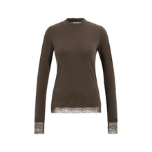 Load image into Gallery viewer, YAYA 01-709422-609 Long Sleeve Top With Lace Details
