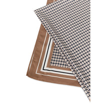 Load image into Gallery viewer, YAYA 03-501052-607 Satin Scarf with Check Print and Border Detail
