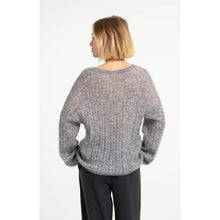 Load image into Gallery viewer, YAYA 01-000628-609 Oversized Cable Sweater with Boat Neckline
