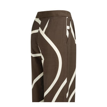 Load image into Gallery viewer, YAYA 01-301260-605 Woven Trousers with Wide Legs and Print
