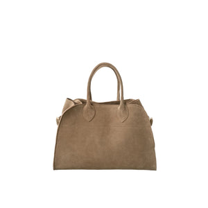 YAYA 03-003094-509 Suede Handbag with Buckle Detail