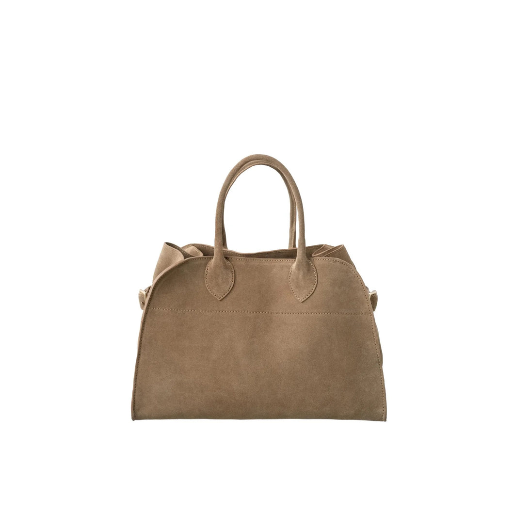 YAYA 03-003094-509 Suede Handbag with Buckle Detail