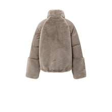 Load image into Gallery viewer, YAYA 02-001062-59 Short Teddy Jacket with Padded Sleeves
