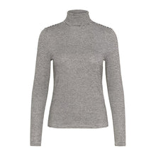 Load image into Gallery viewer, Cream Amma Long Sleeve Turtle Neck T Shirt

