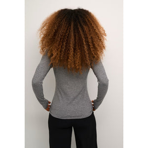Cream Amma Long Sleeve Turtle Neck T Shirt