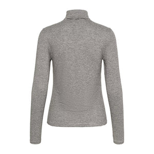 Cream Amma Long Sleeve Turtle Neck T Shirt