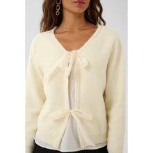 Load image into Gallery viewer, Cream Bulp Knit Cardigan
