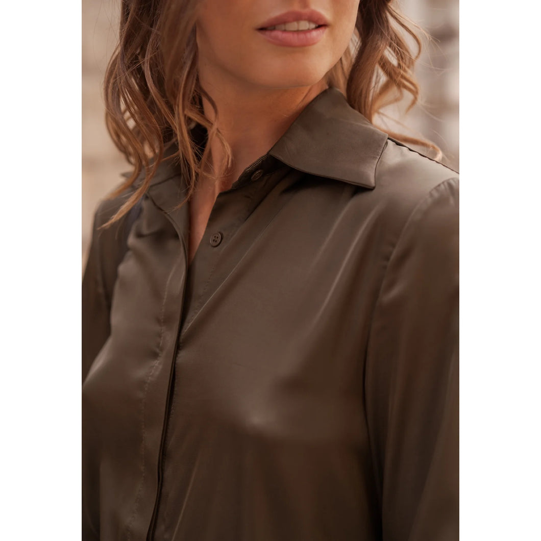 On Trend Satin Blouse