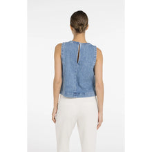 Load image into Gallery viewer, YAYA 01-701389-604 Denim Sleeveless Top
