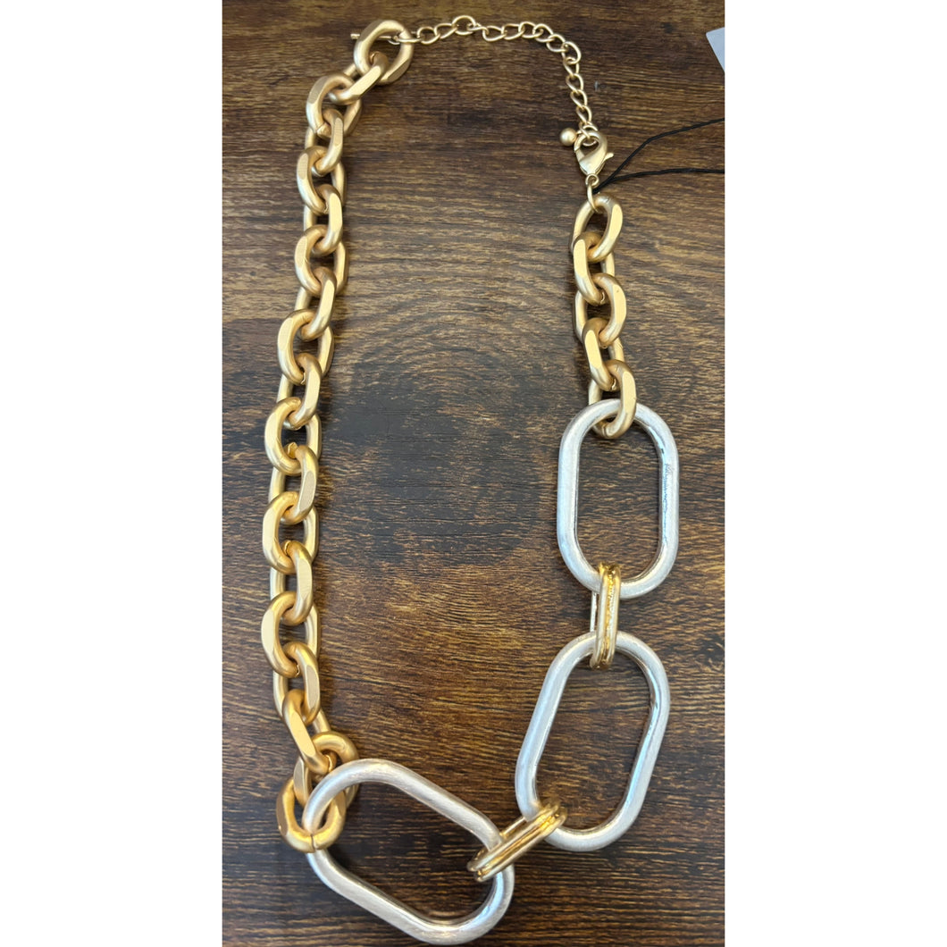 Dansk Elysian Two Tone Statement Necklace