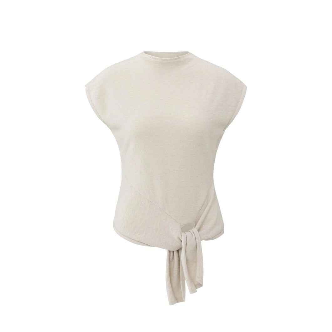 YAYA 000534-511 Sleeveless Subtle Sequin Sweater