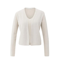 Load image into Gallery viewer, YAYA 000533-511 Knitted Cardigan With Subtle Sequin Spencer

