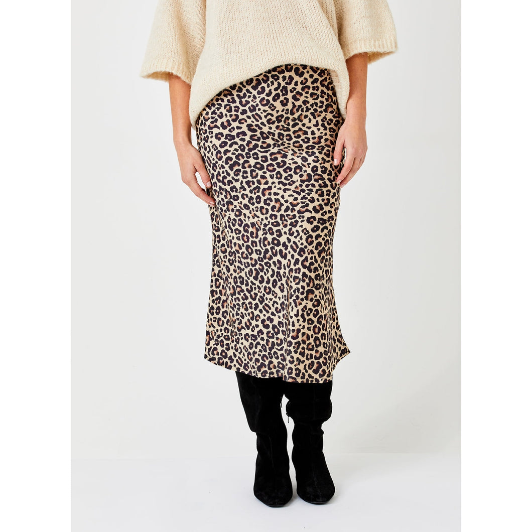 Suzy D Gene Leopard Print Skirt