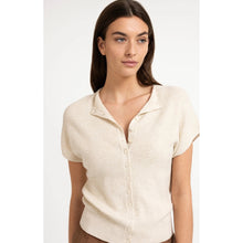 Load image into Gallery viewer, YAYA 01-010163-607 Knitted Cardigan with Short Sleeves and Front Buttons

