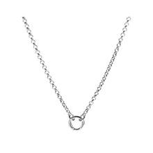Load image into Gallery viewer, Moments Rolo Circle Long Charm Necklace
