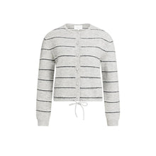Load image into Gallery viewer, YAYA 01-010168-609 Striped Knitted Cardigan with Tie Detail
