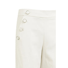 Load image into Gallery viewer, YAYA 01-301245-603 High Waist Trousers with Decorative Buttons and Wide Legs
