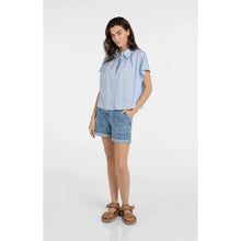 Load image into Gallery viewer, YAYA 01-321031-604 Denim Shorts With Drawstring Waist

