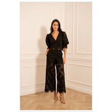 Load image into Gallery viewer, On Trend Crochet Lace Trousers
