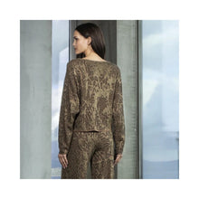 Load image into Gallery viewer, AGGEL Wool/ Lurex blend Jacquard Blouse
