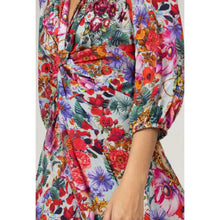 Load image into Gallery viewer, Inoa Theodora Dress with Sleeves Tussie Mussie- Multi Flowers
