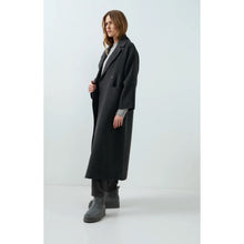 Load image into Gallery viewer, YAYA 02-011026-609 Extra Long Wool Blend Coat with Oversized Fit
