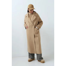 Load image into Gallery viewer, YAYA 02-011026-609 Extra Long Wool Blend Coat with Oversized Fit
