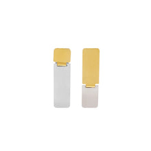 Load image into Gallery viewer, Dansk Theia 2 Tone rectangle Earrings
