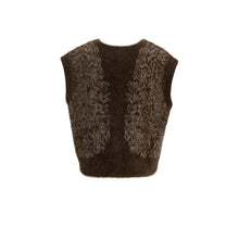 Load image into Gallery viewer, YAYA 01-010186-610 Fluffy Knit Vest with Pattern
