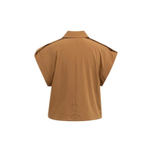 Load image into Gallery viewer, YAYA 01-201236-607 Blouse Jacket with Zipper and Cap Sleeves

