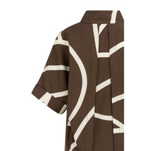 Load image into Gallery viewer, YAYA 01-601210-605 Printed Dress with Short Sleeves and Polo Collar

