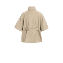 Load image into Gallery viewer, YAYA 02-001090-610 Poncho Jacket with Rib Collar and Belt

