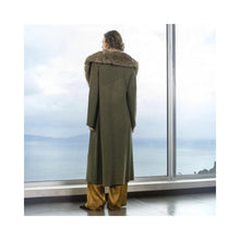 Load image into Gallery viewer, AGGEL Alpaca Blend Knitted Long Coat with Faux Fur Details
