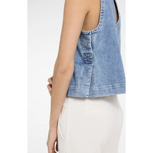 Load image into Gallery viewer, YAYA 01-701389-604 Denim Sleeveless Top
