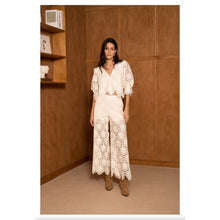 Load image into Gallery viewer, On Trend Crochet Lace Trousers
