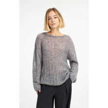 Load image into Gallery viewer, YAYA 01-000628-609 Oversized Cable Sweater with Boat Neckline
